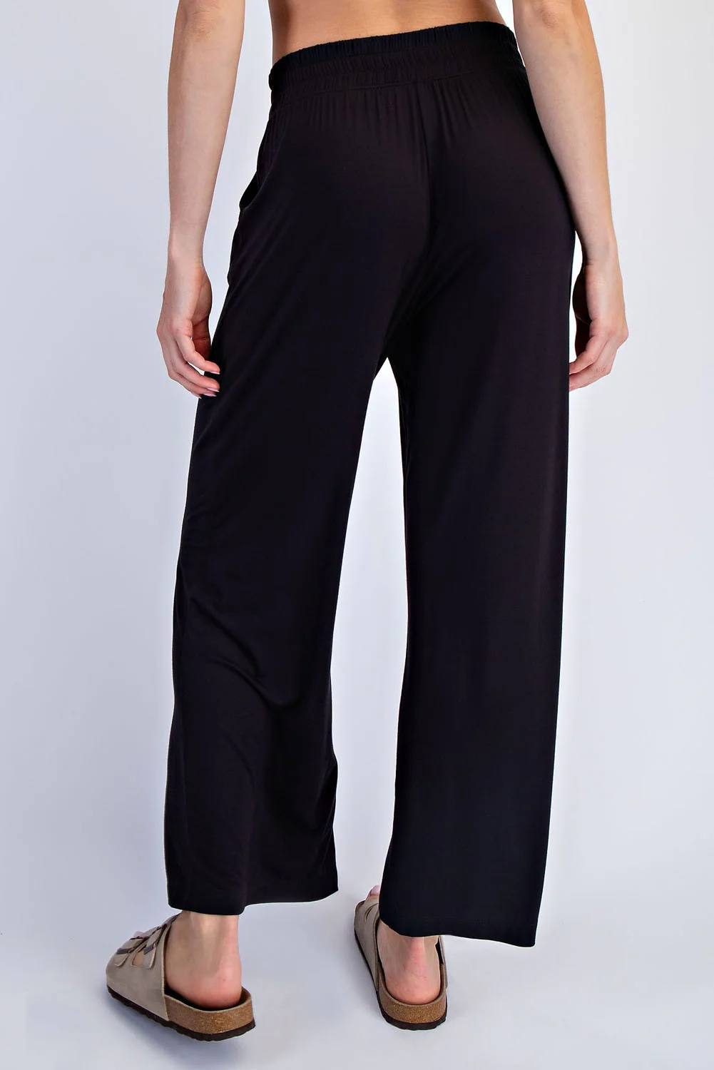 Black Ankle Wide Leg Pants - Image 4