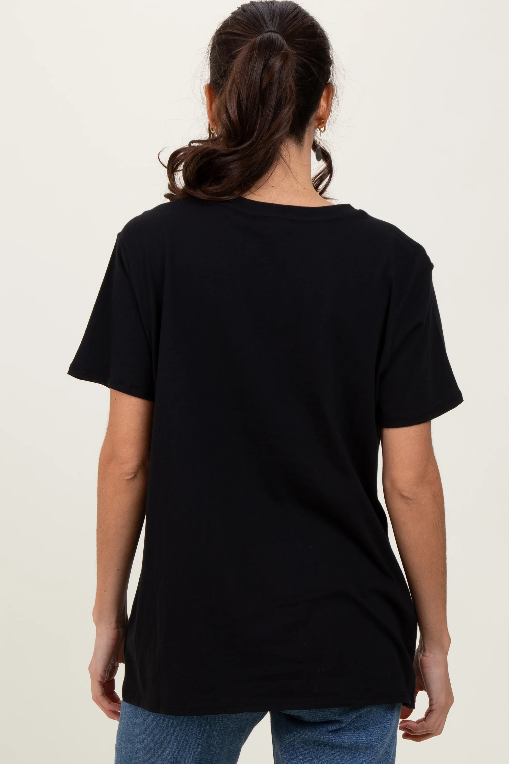 Black Basic Tee - Image 4