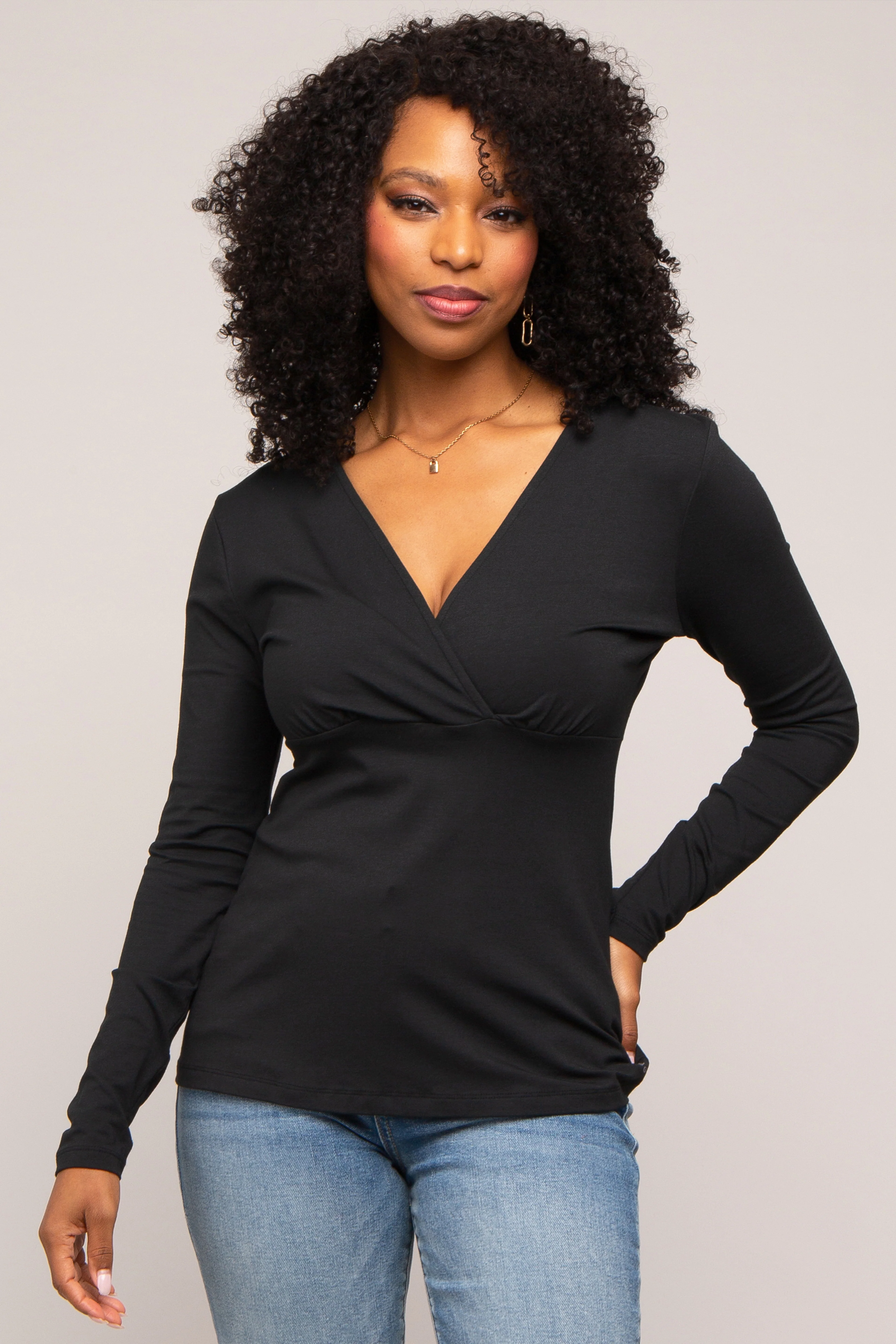 Black Bravado Designs Long Sleeve Nursing Top - Image 6