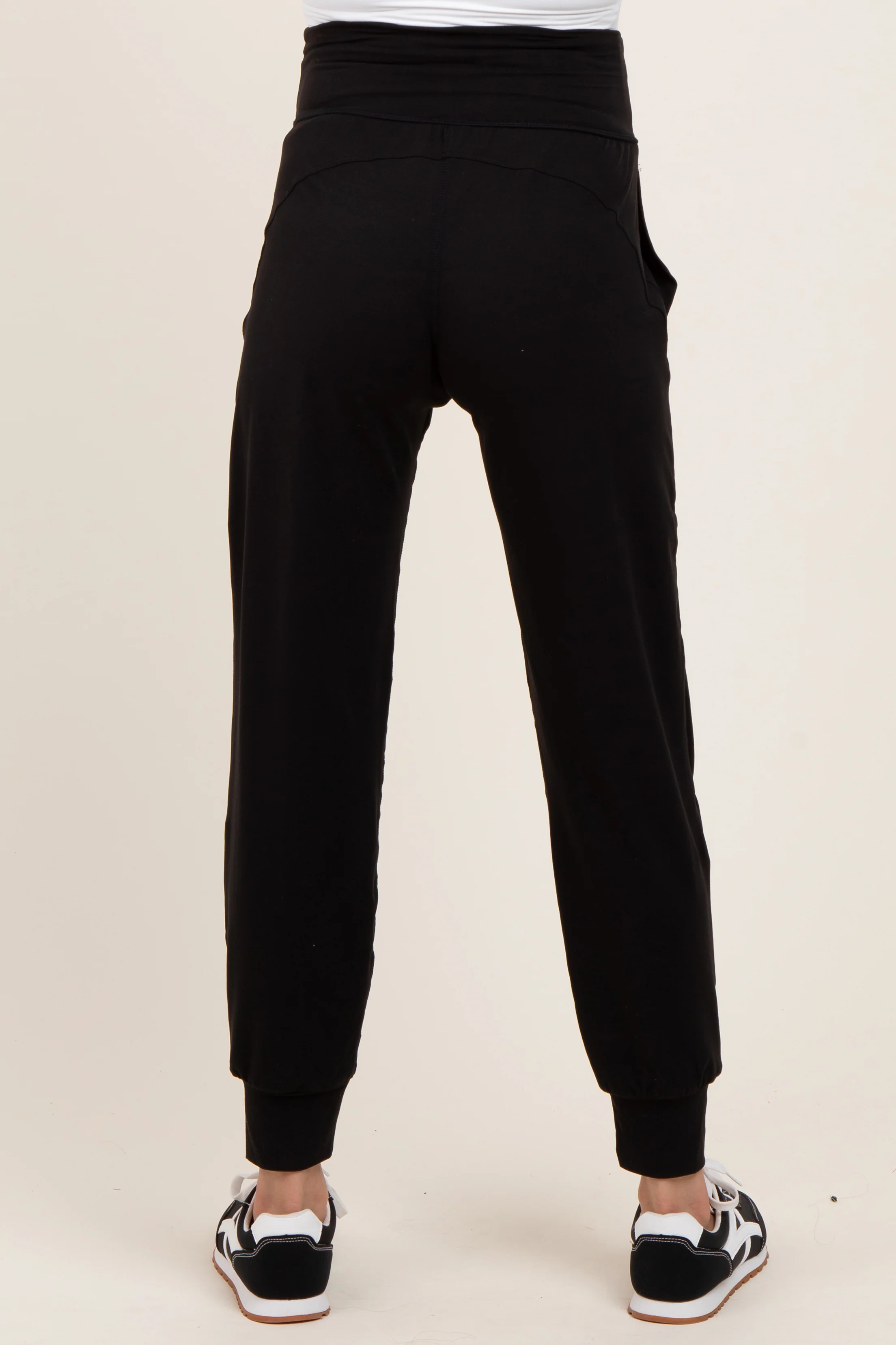 Black Maternity Joggers - Image 4