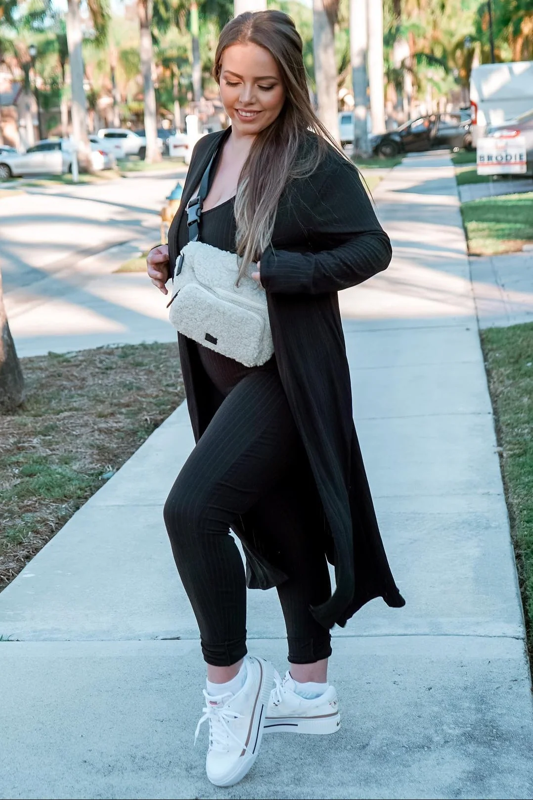 Black Ribbed Jumpsuit Two Piece Set - Image 13
