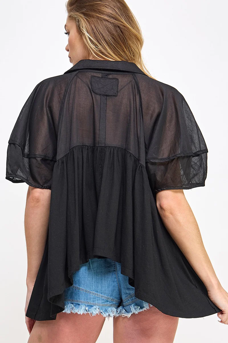 Black Tunic Top - Image 3