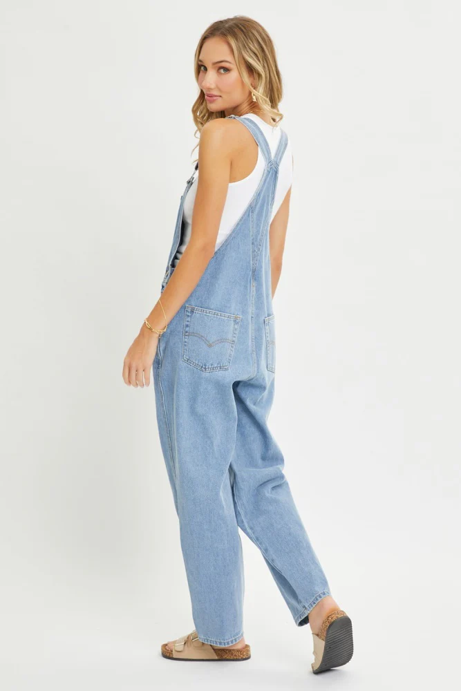 Blue Denim Front Pocket Overall - Image 5