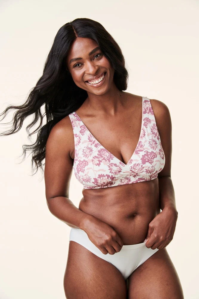Bravado Mauve Floral Ballet Maternity Nursing Bra - Image 5