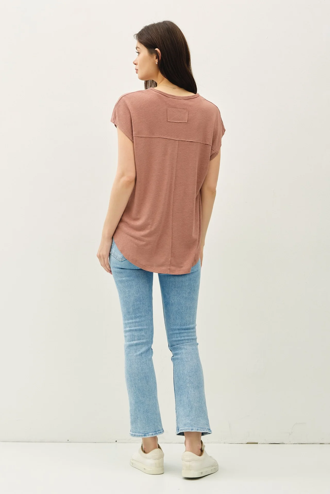 Brown V-Neck Top - Image 3