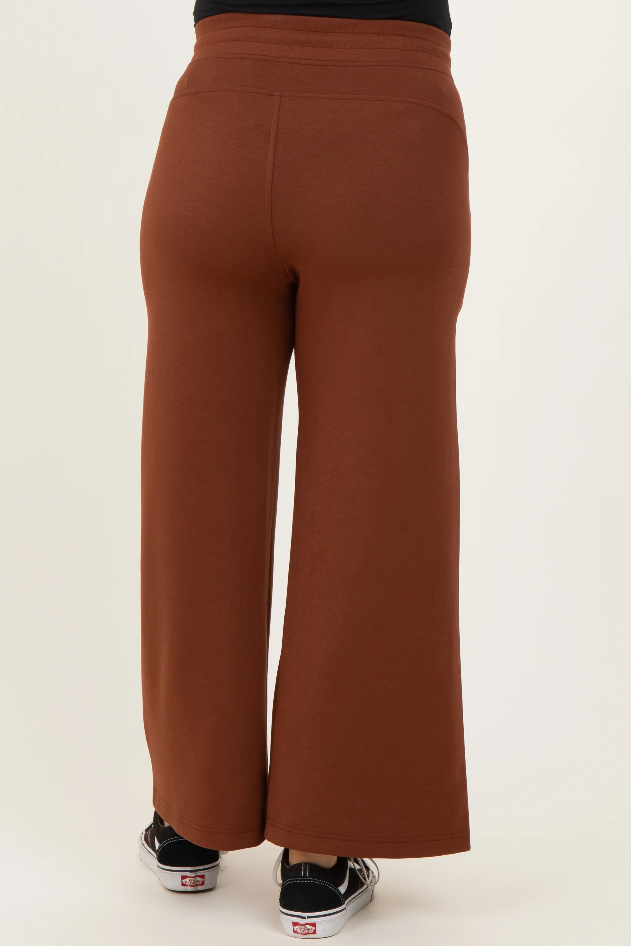 Chestnut Ankle Wide Leg Maternity Lounge Pants - Image 4