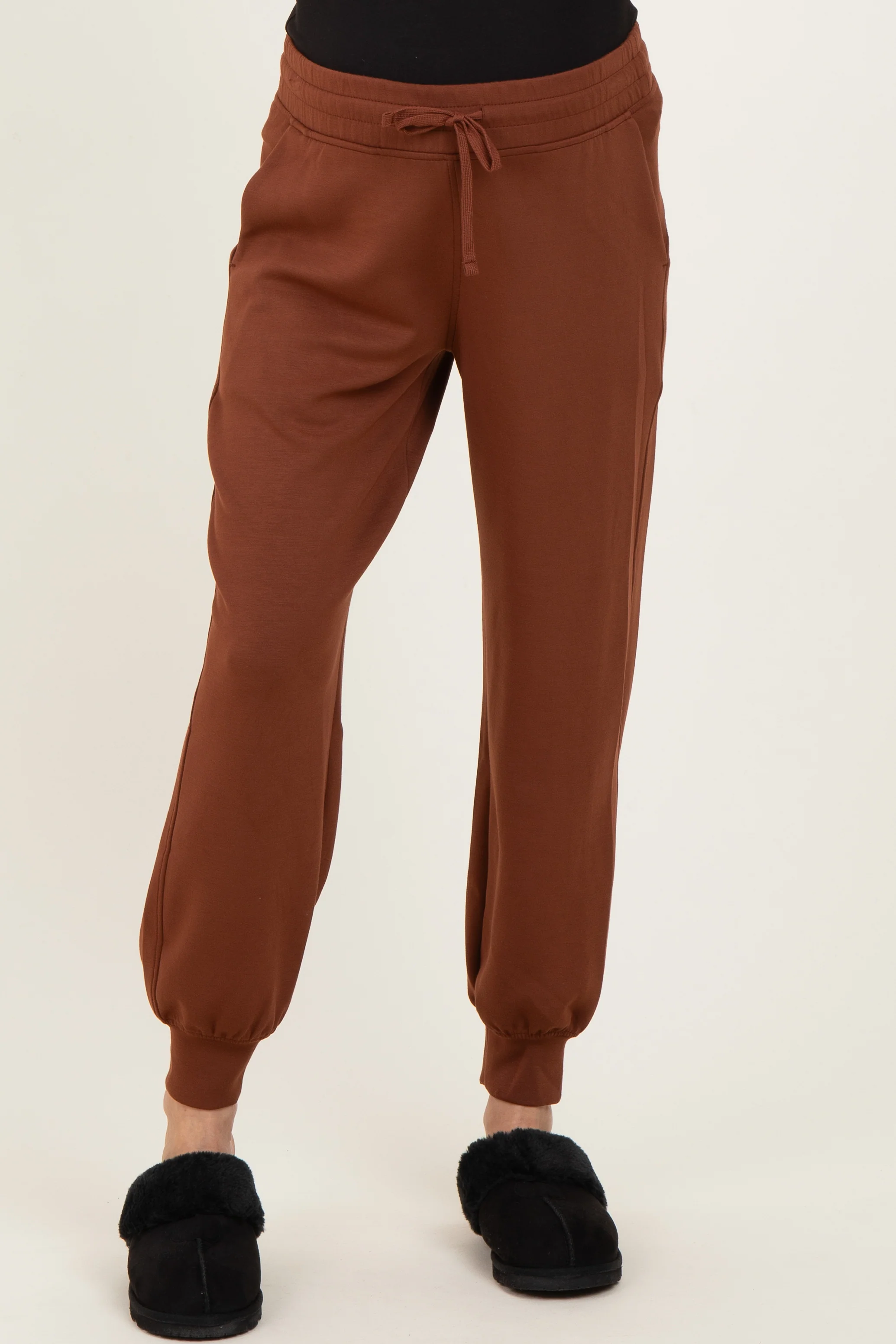 Chestnut Maternity Jogger Pants - Image 3