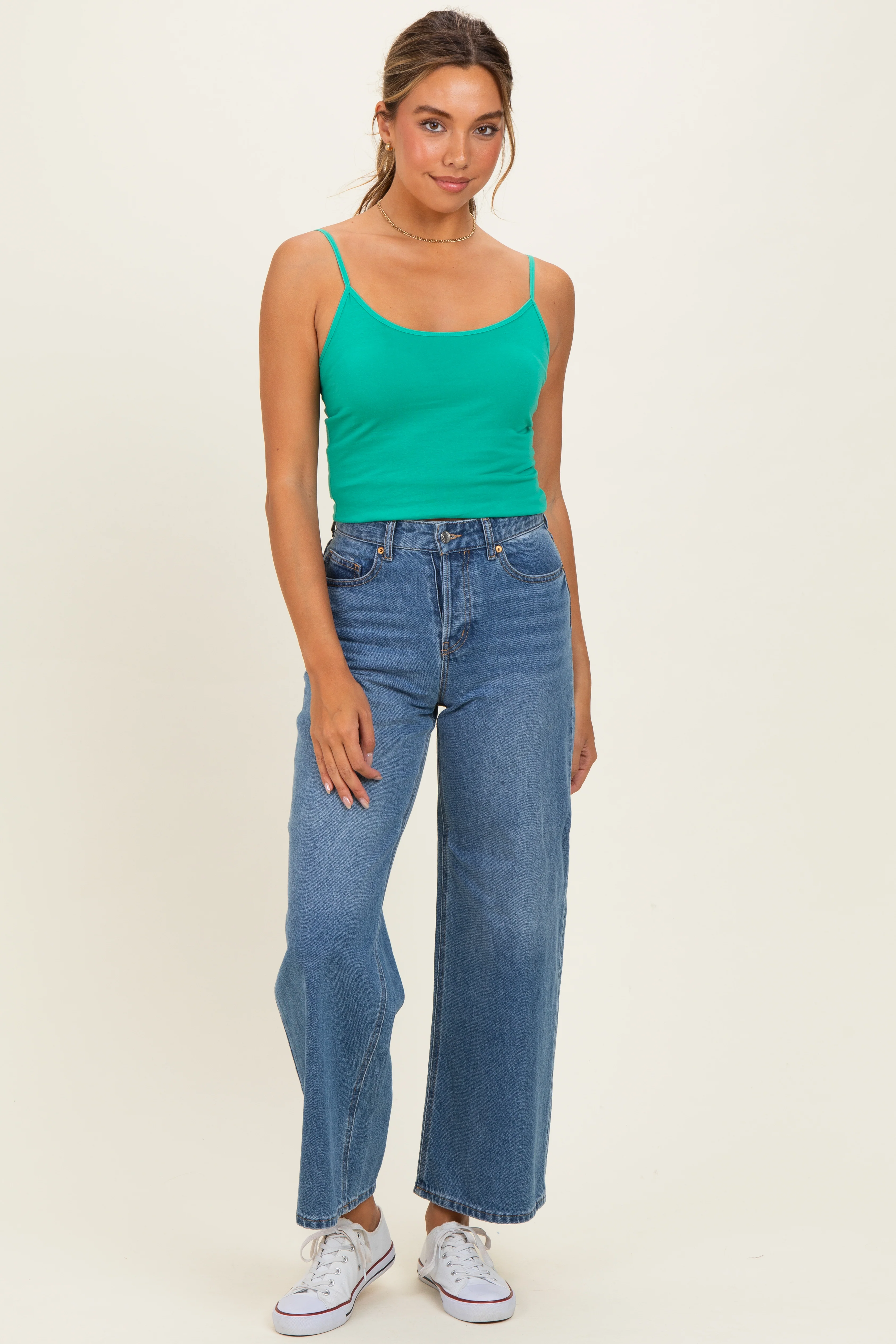 Emerald Basic Adjustable Strap Cami - Image 2