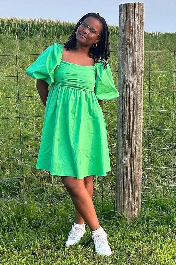 Green Bow Dress - Image 6