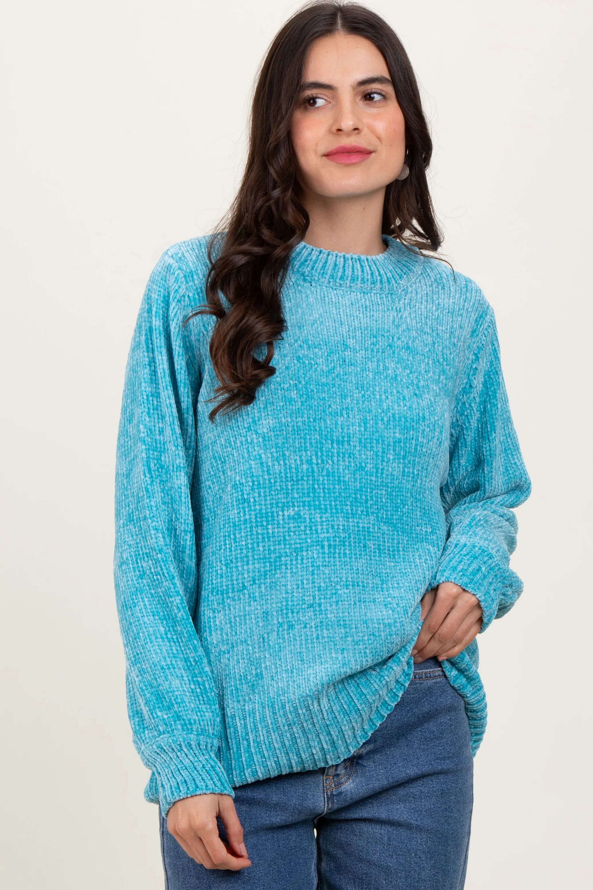 Jade Chenille Knit Maternity Sweater - Image 5