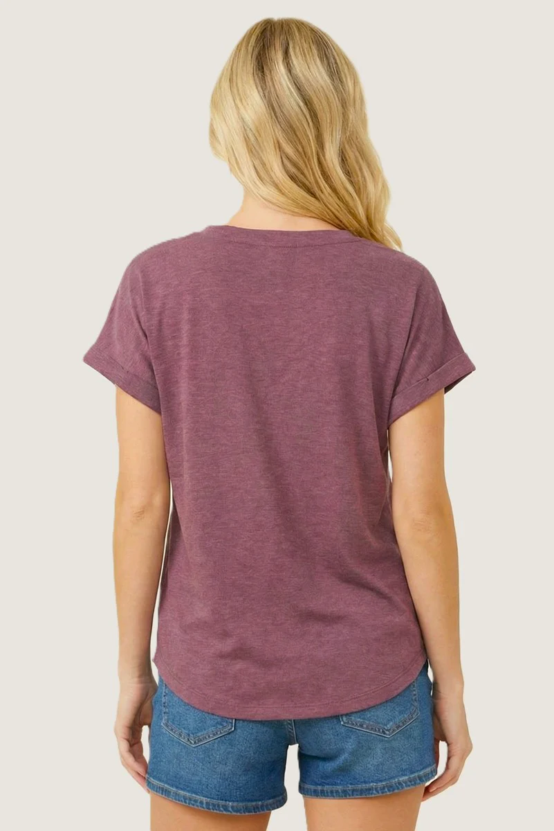 Light Plum French Terry Top - Image 3