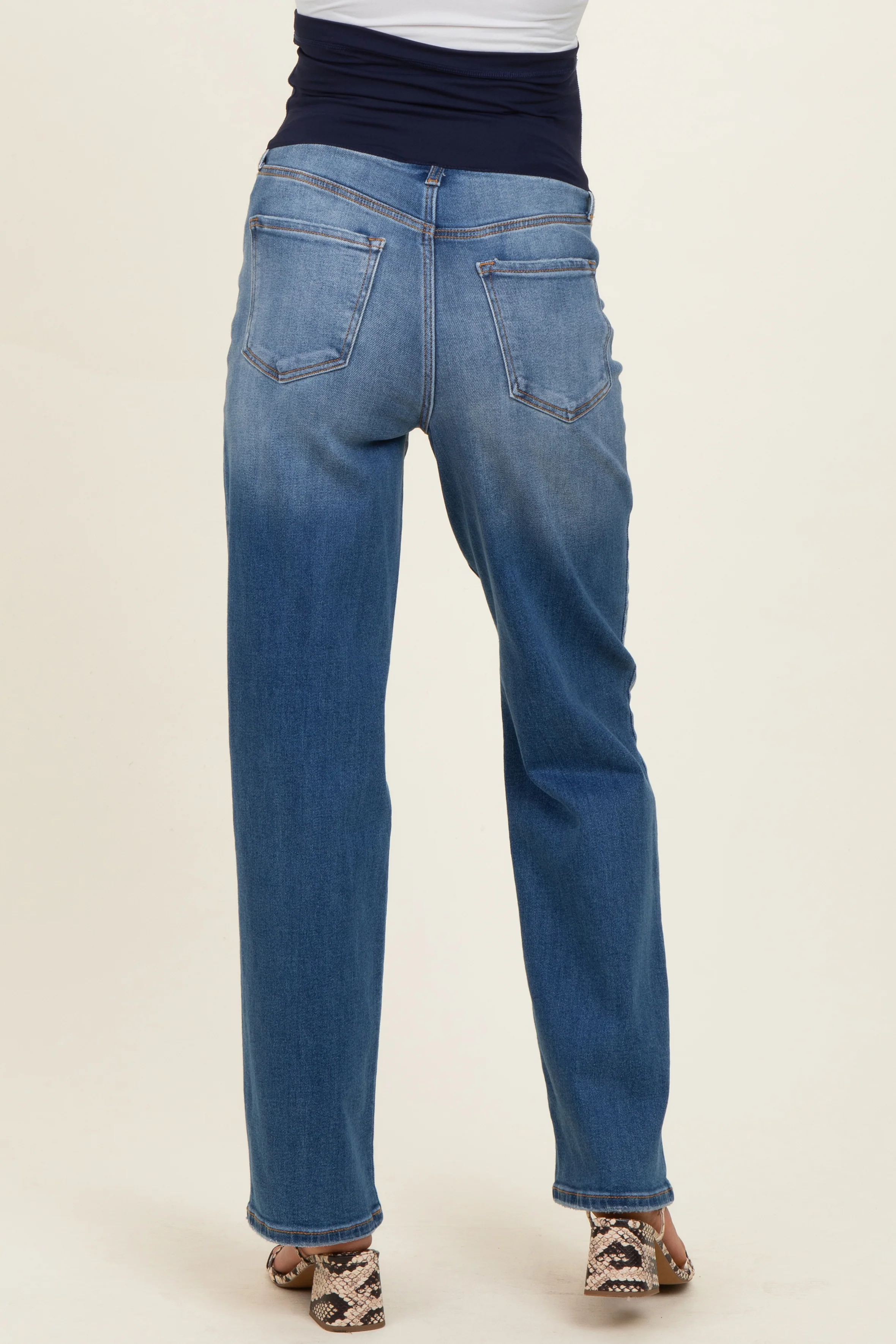 Medium Maternity Dad Jeans - Image 5
