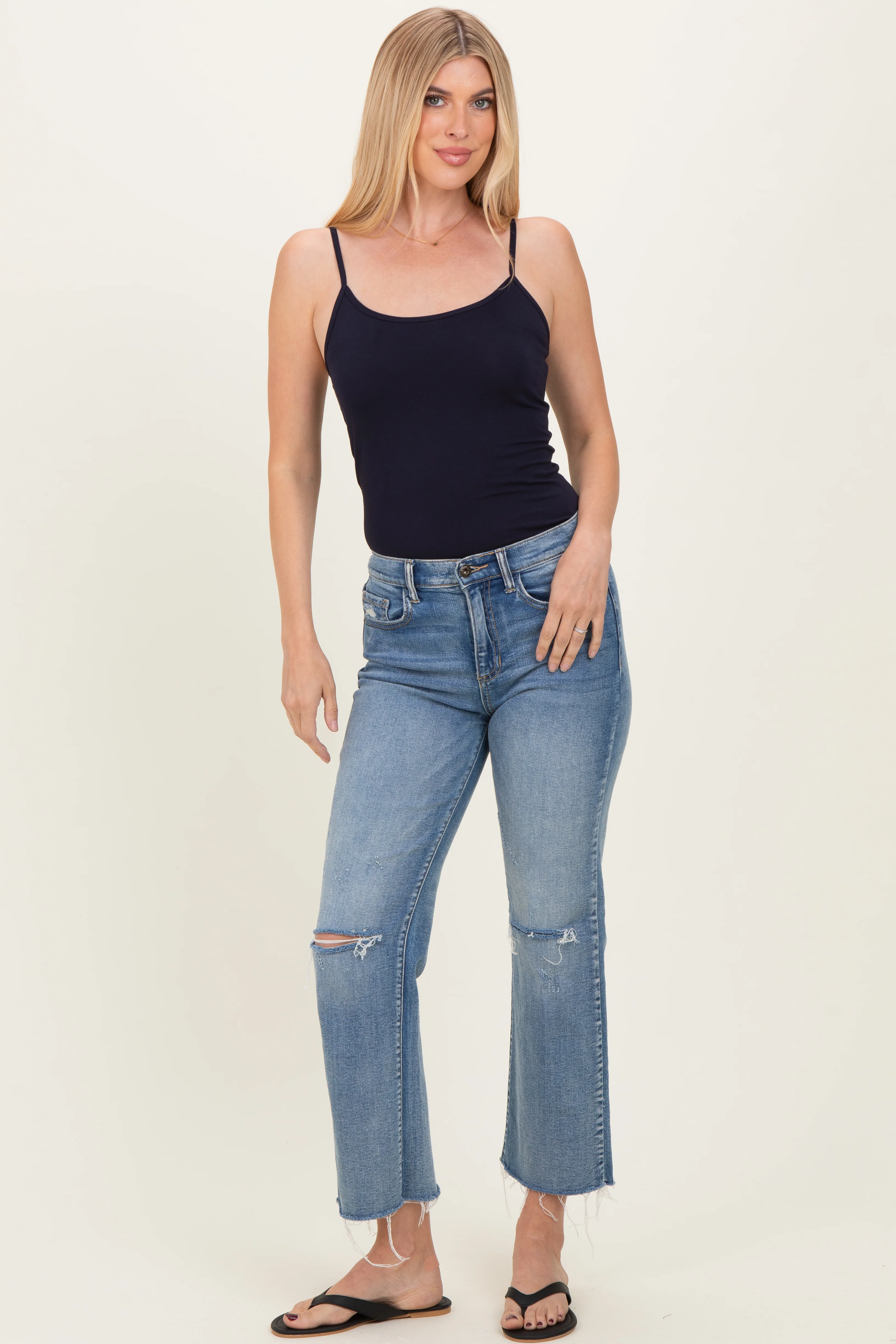 Navy Basic Adjustable Strap Cami - Image 4