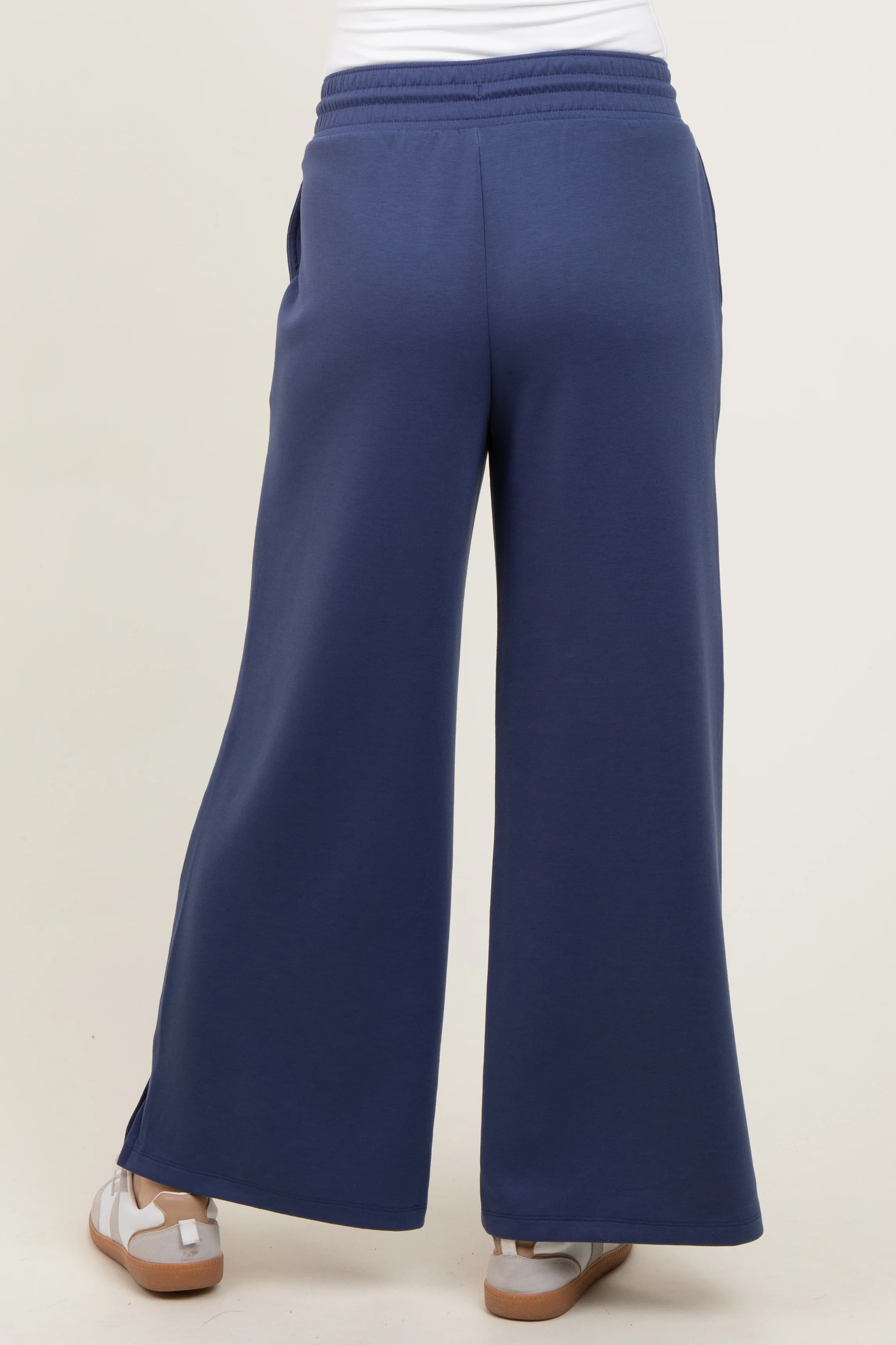 Navy Drawstring Lounge Pants - Image 5