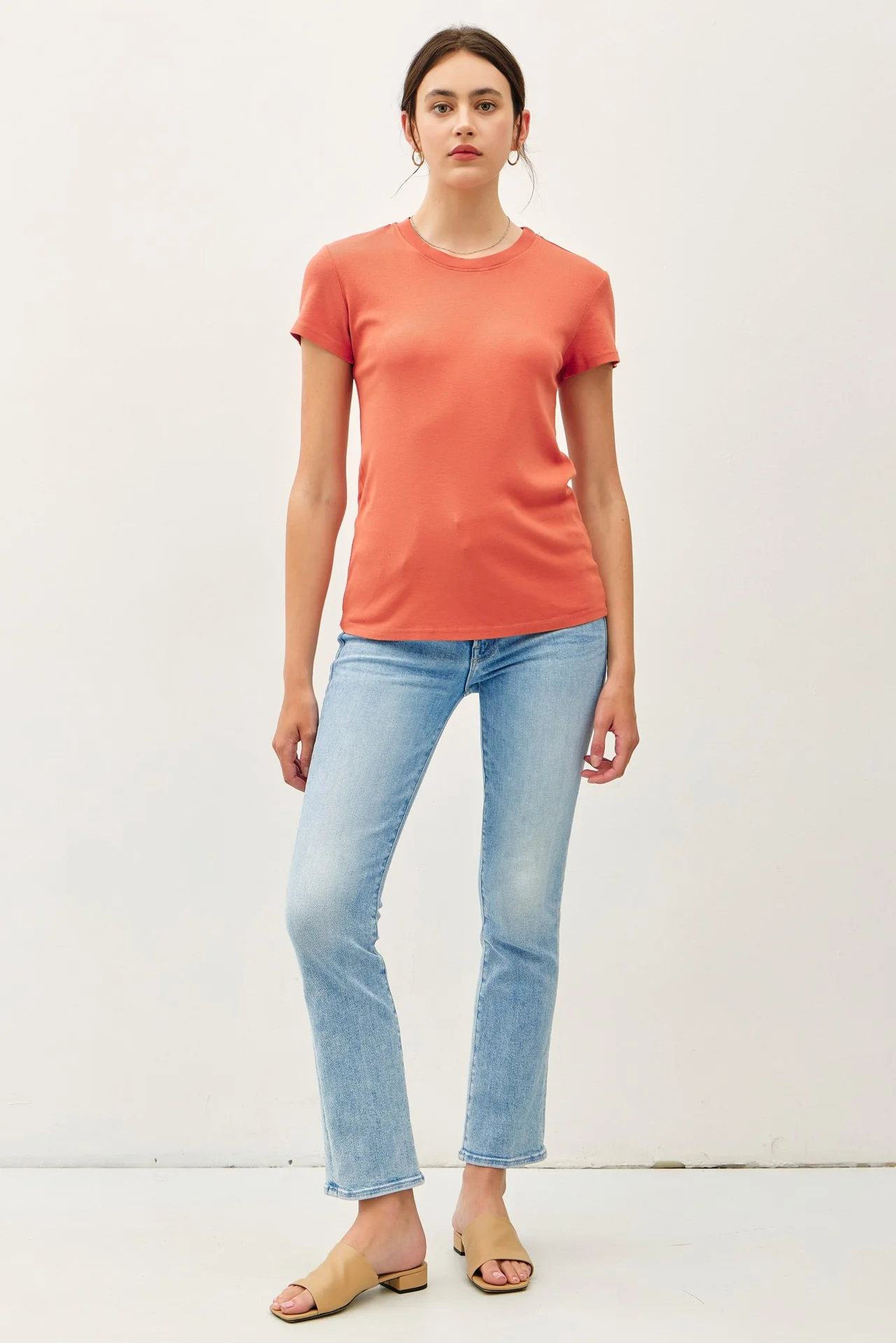 Orange Classic Crewneck T-Shirt - Image 3