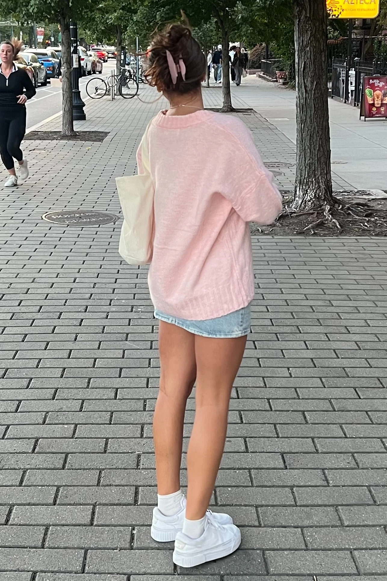 Pink Ribbed Cuff Sweater - Image 13