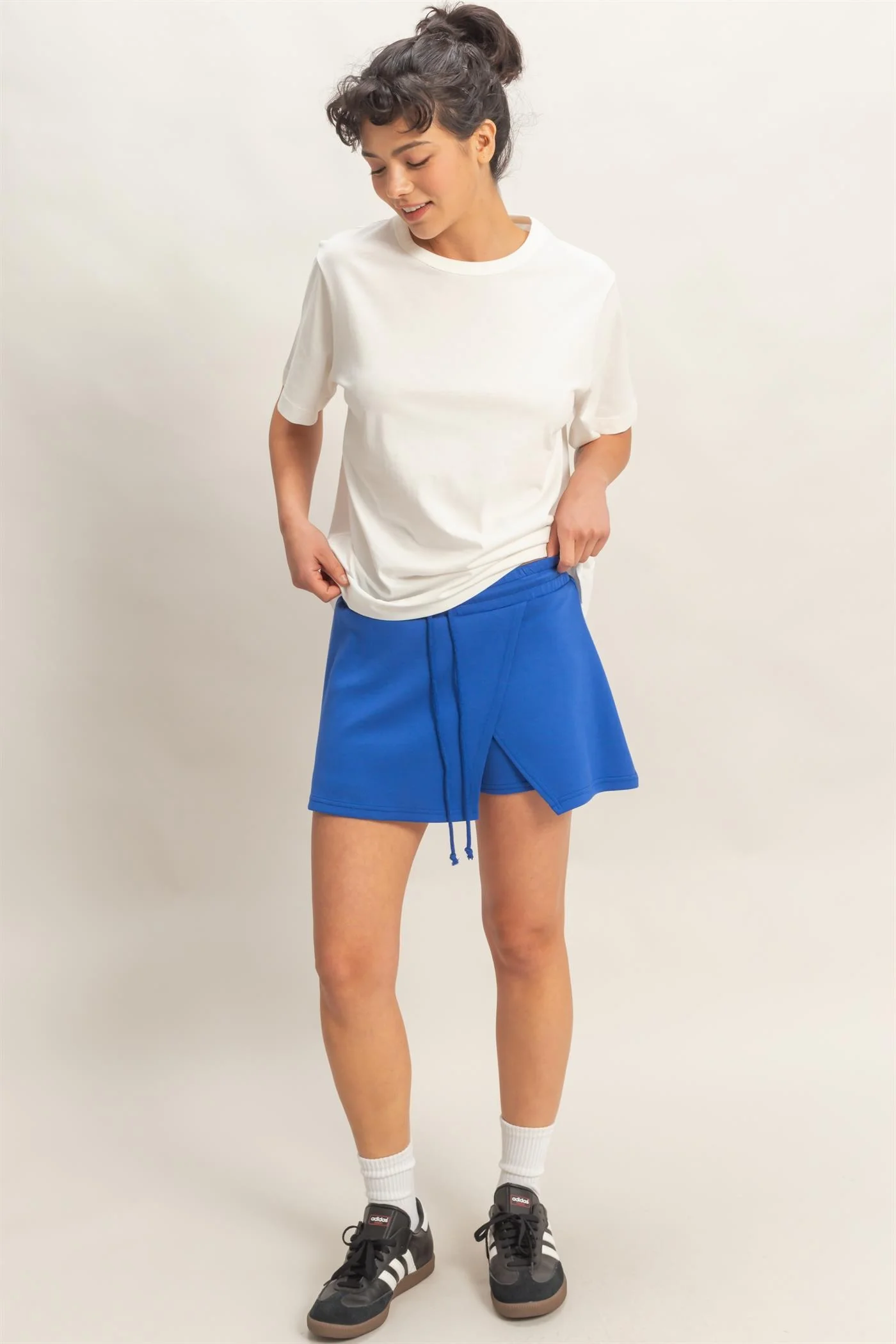 White Oversized Short Sleeve Crew Neck T-Shirt - Image 5