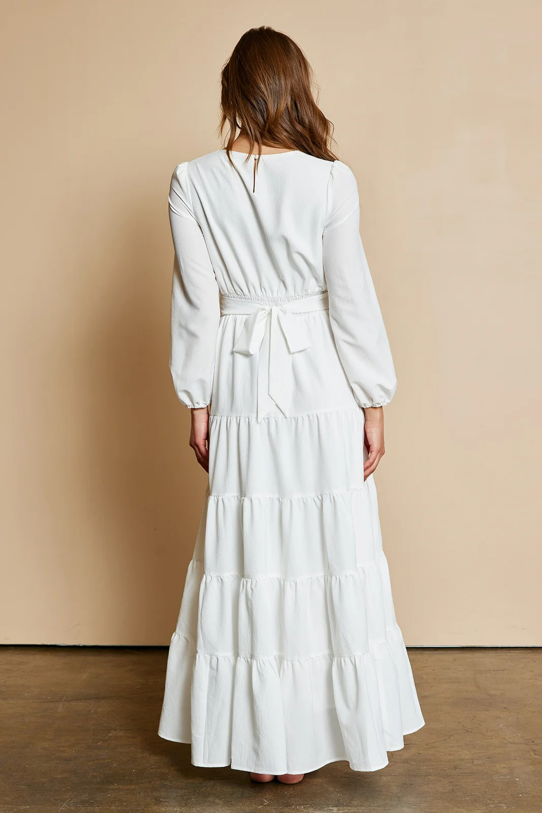 White Tiered Dress - Image 3